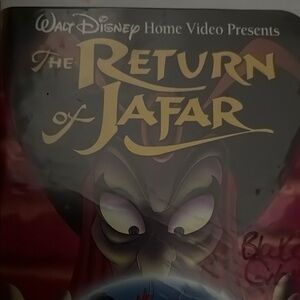 Disney The Return of Jafar VHS with Red and Black Cover